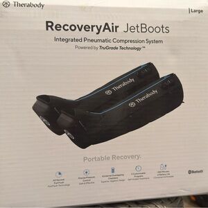 Therabody RecoveryAir JetBoots - Black and Blue